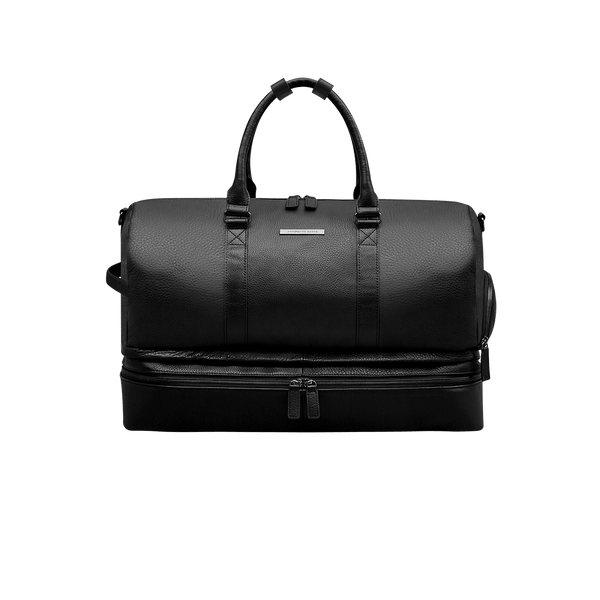 Black - Leather Duffel - Travel Bag  Ampersand Goods –